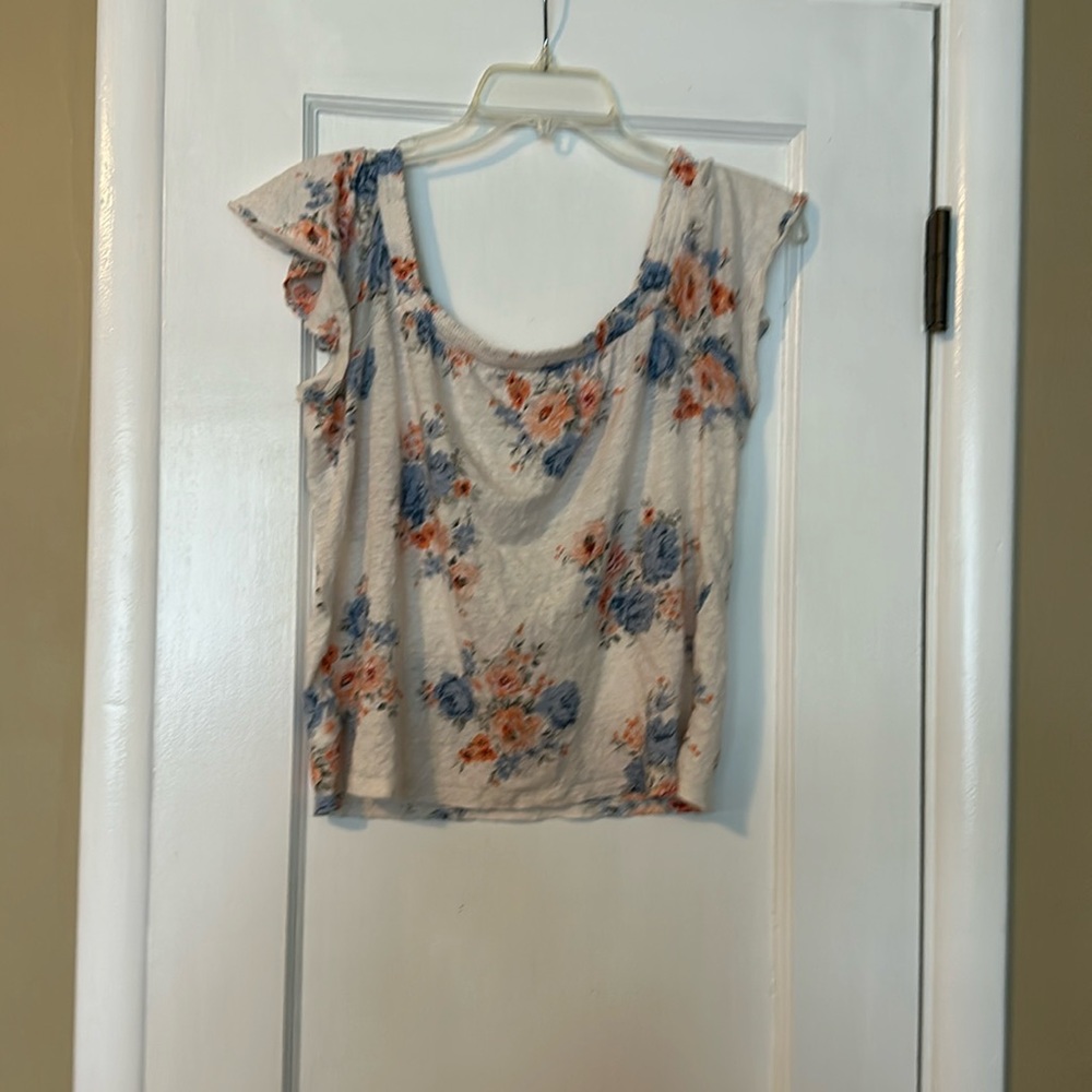 Loft Floral Peasant Top